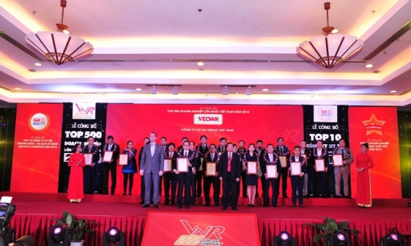 Vedan Việt Nam tiếp tục được vinh danh trong Top 500 doanh nghiệp lớn nhất Việt Nam năm 2018